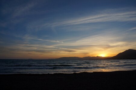 Sunset beach summer