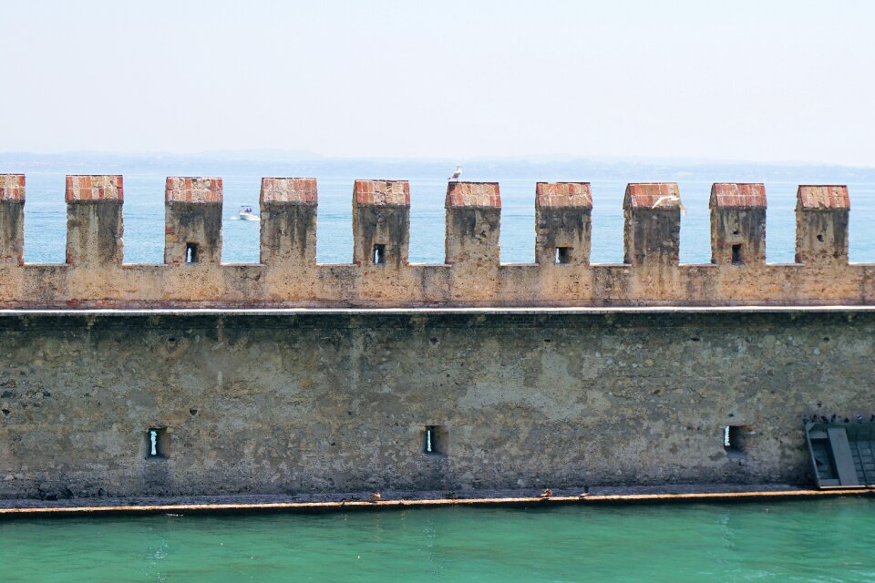 Middle ages wall fortress