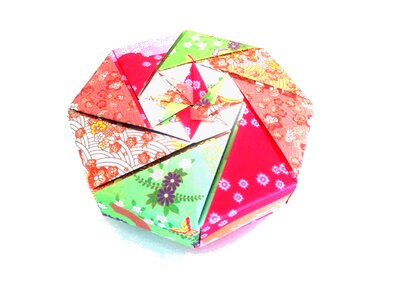 Japanese patterns box gift