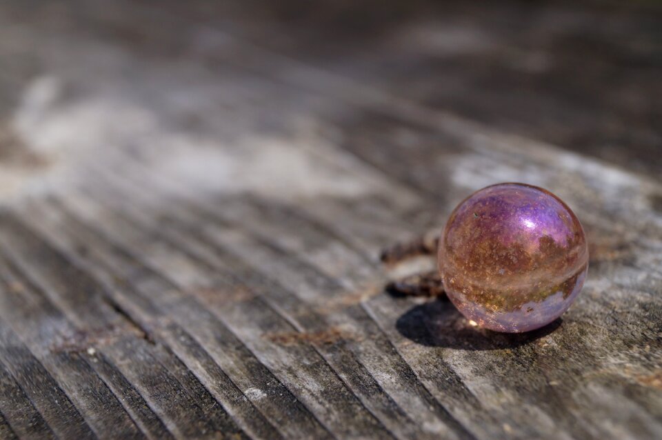 Round glass marbles