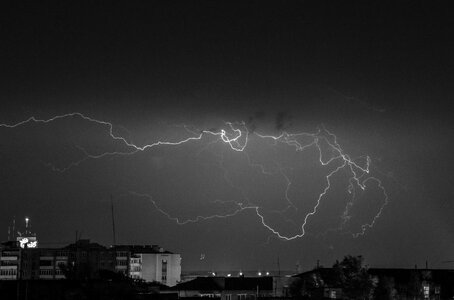 Thunderstorm night storm