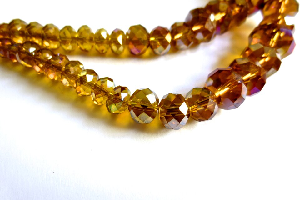 Beads topaz orange
