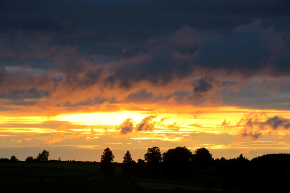 Abendstimmung evening sky clouds