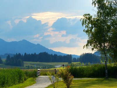 Hopferau light light before rain