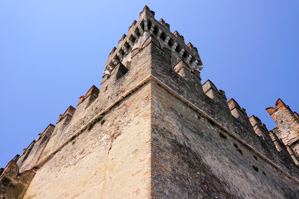 Middle ages wall fortress photo