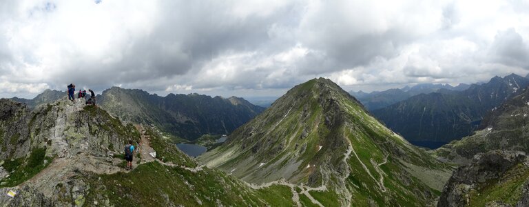 The high tatras landscape panorama photo