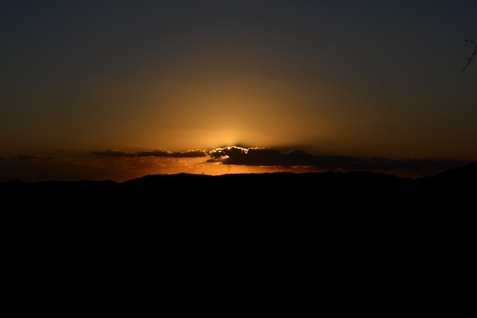 Dry sunset brazil