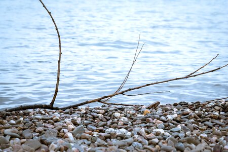 Stones flotsam and jetsam wave photo