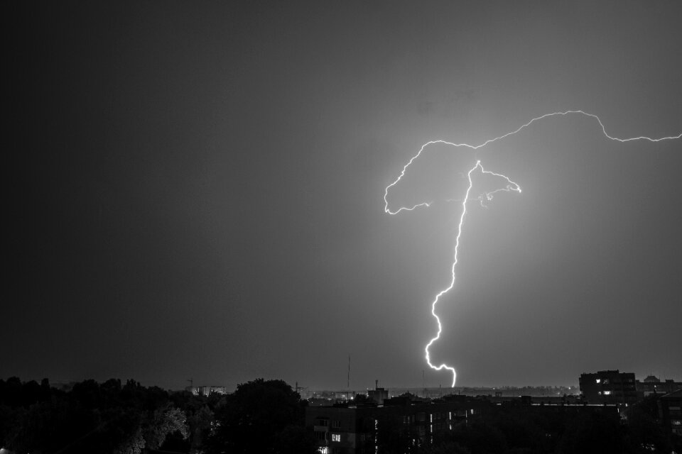 Thunderstorm night storm