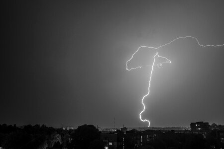 Thunderstorm night storm
