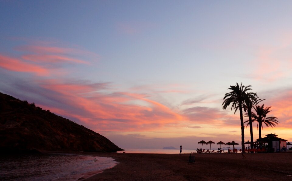 Sunset beach summer