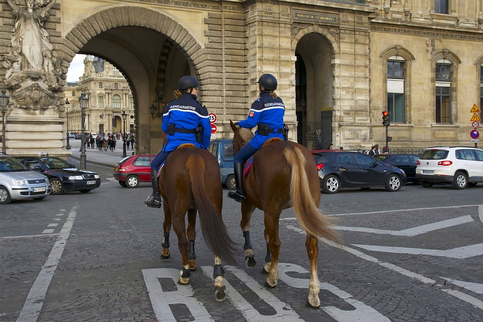 Police riding females