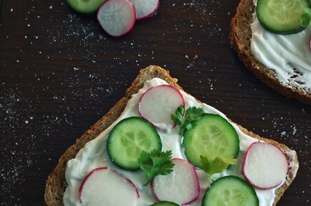 Yogurt food bread photo