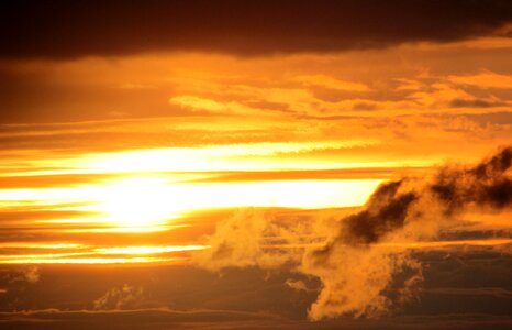 Abendstimmung evening sky clouds
