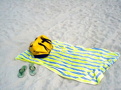 Bag yellow relaxing photo