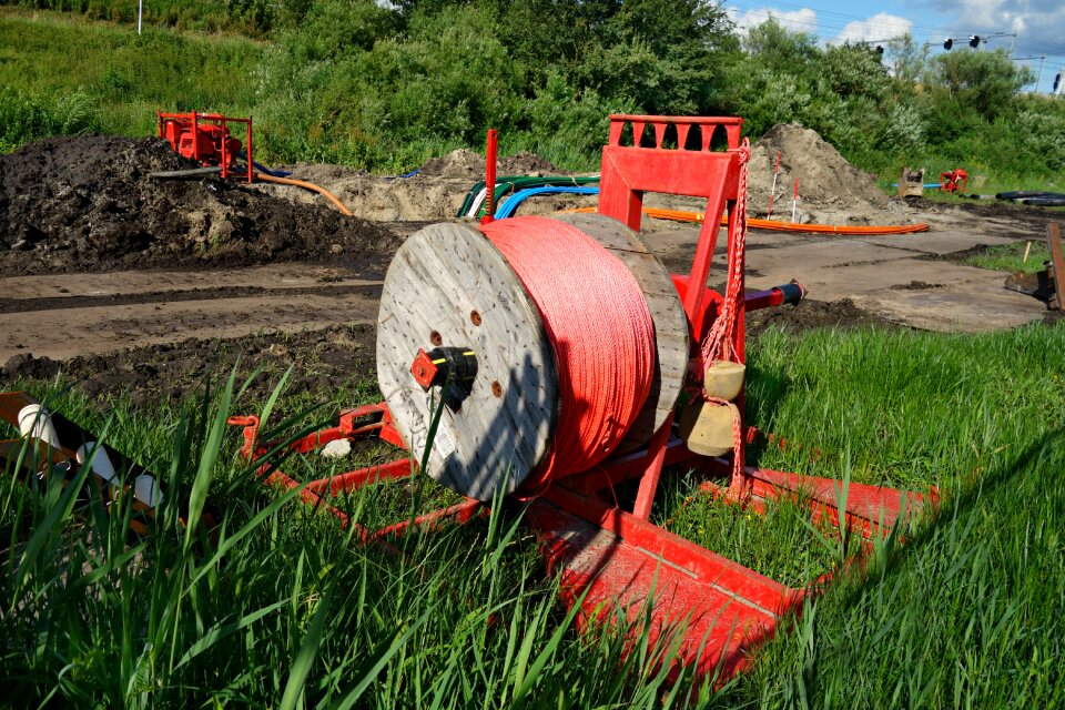 Equipment construction site work