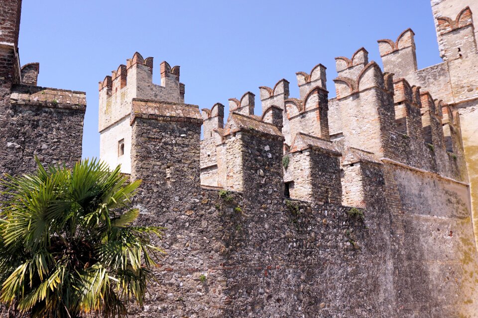 Middle ages wall fortress photo