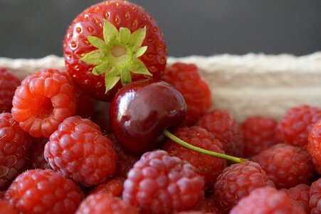 Fruit cherry red photo