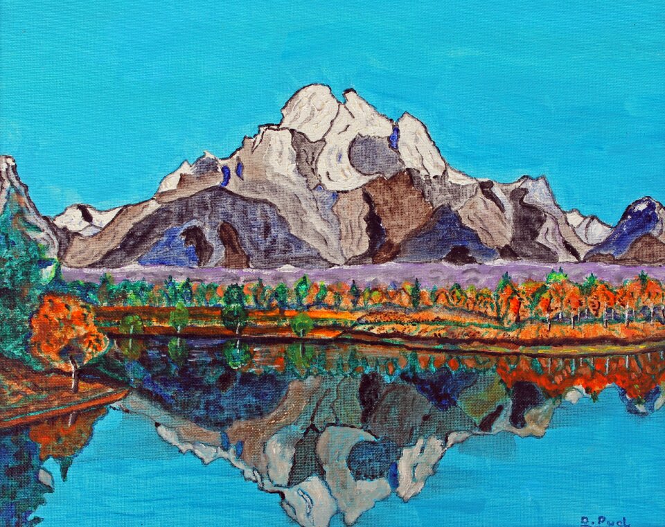 Reflections mountain nature