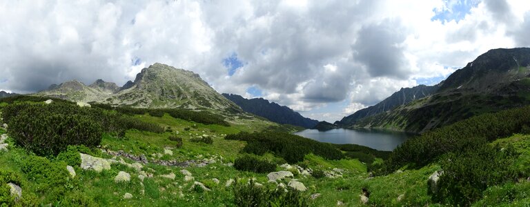 The high tatras landscape panorama photo