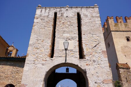 Middle ages wall fortress