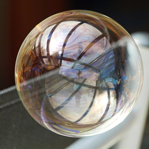 Large colorful iridescent
