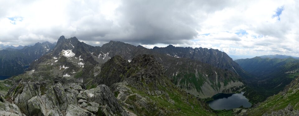 Panorama the high tatras tops photo