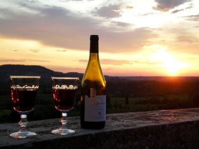 Romantic mood sunset