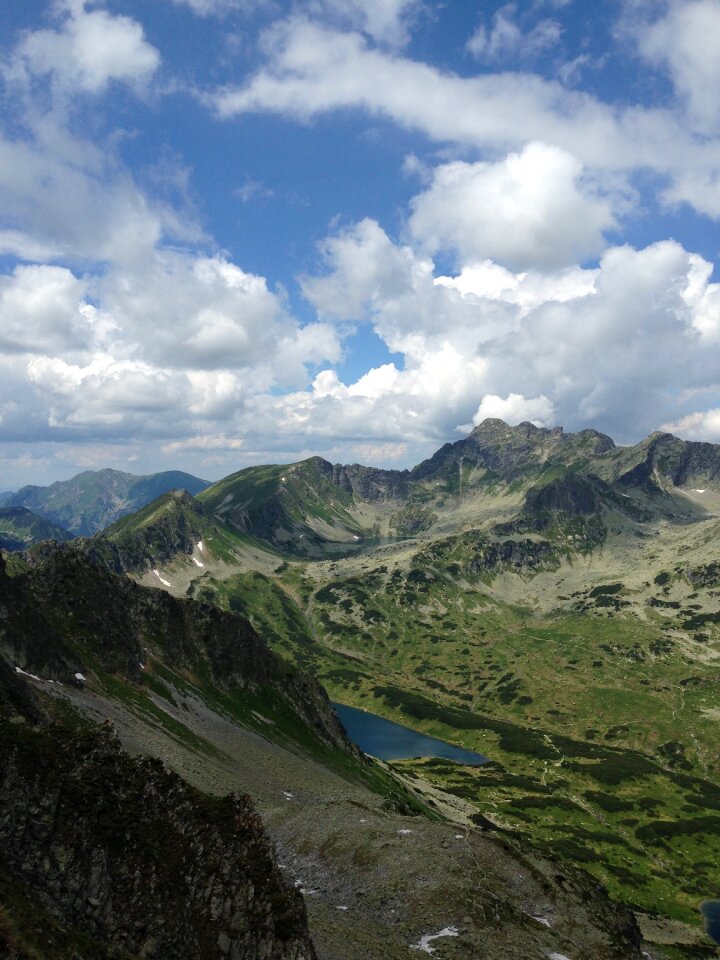 Landscape valley of five ponds poland