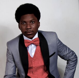 Male model fashion suit