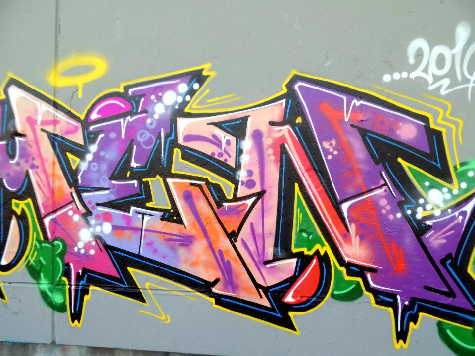 Sprayer wall painting colorful