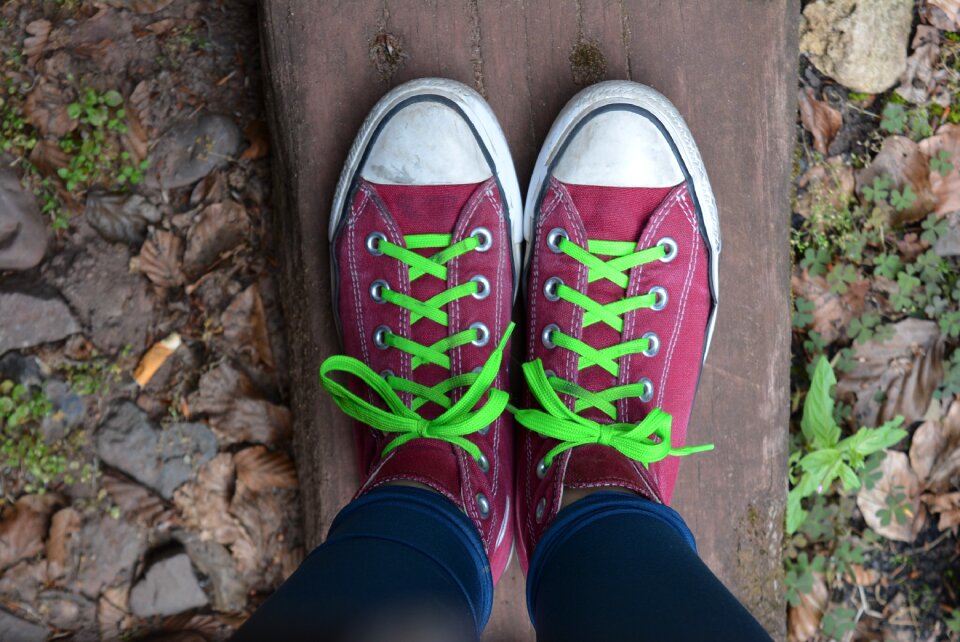 Converse shoelace shoes