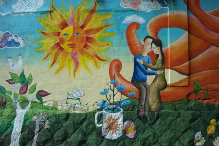 Mural village seoul street