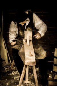 Worker manufacturing hand