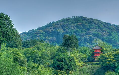 Landscape kiyomizu temple asia photo
