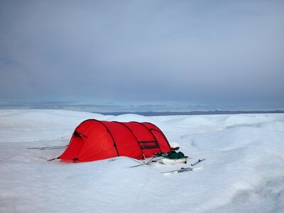 Polar snow blue camping photo