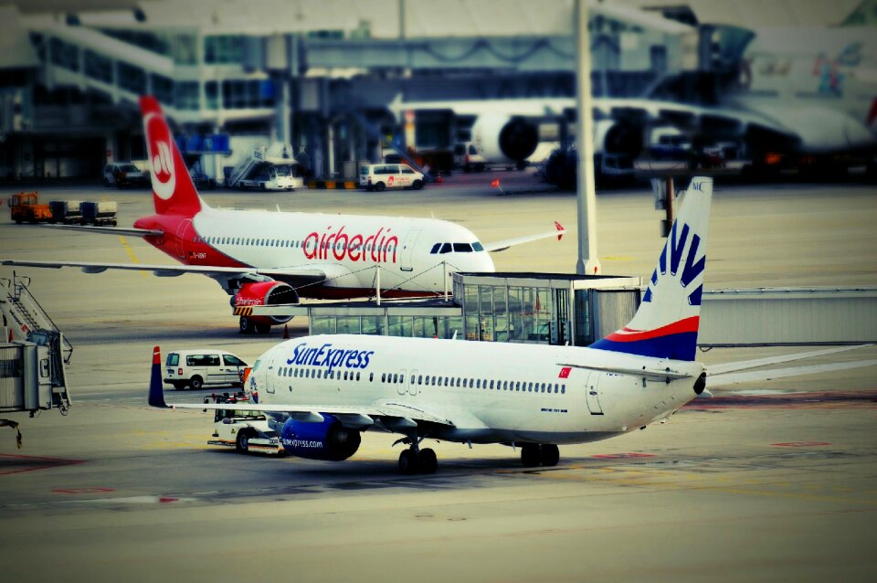 Passenger aircraft travel munich