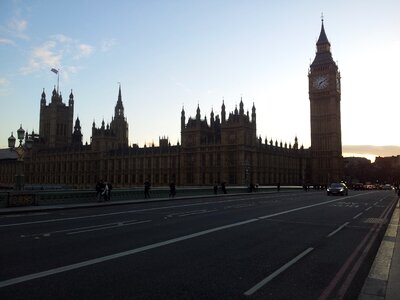 Westminster bridge england parliament photo