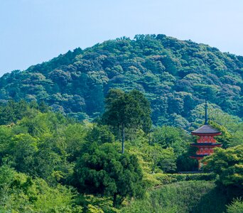 Landscape kiyomizu temple asia