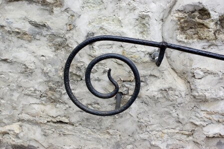 Spiral blacksmithing railing