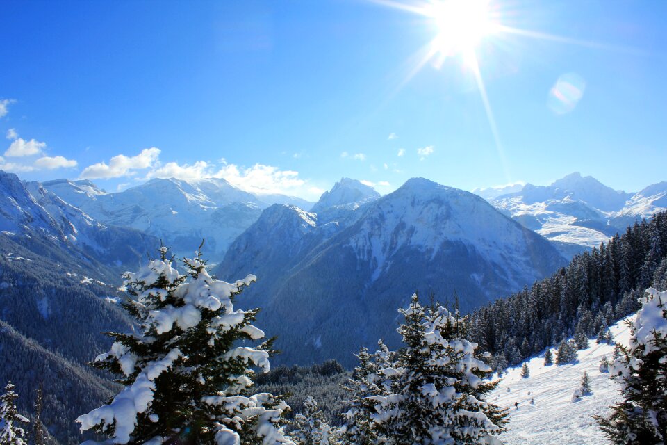 Landscape alps winter