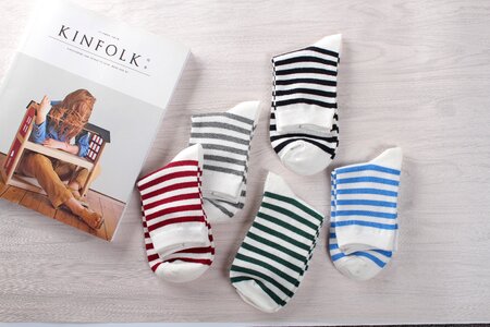 Sock black stripes