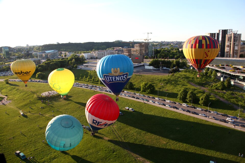 Colorful sky aerial
