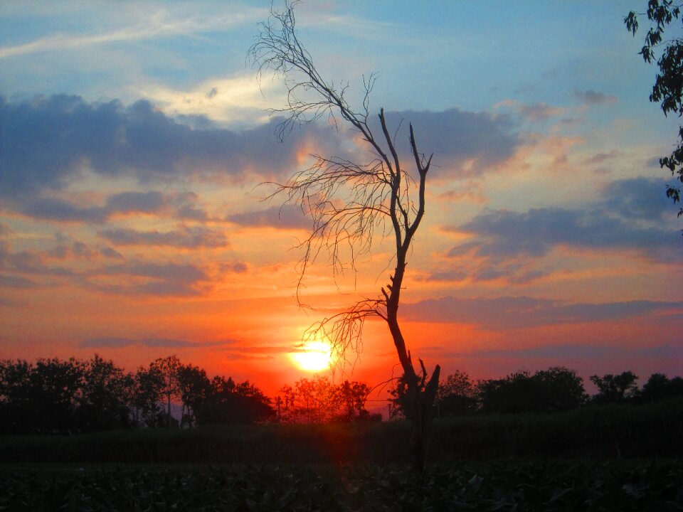 Sun evening lord ah thi fall