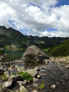 Landscape valley of five ponds poland photo