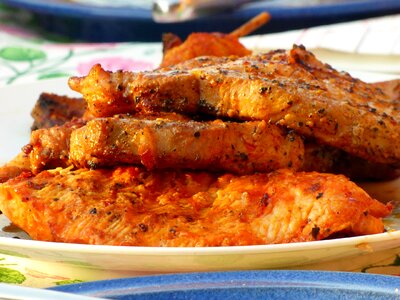 Pork grill grilling