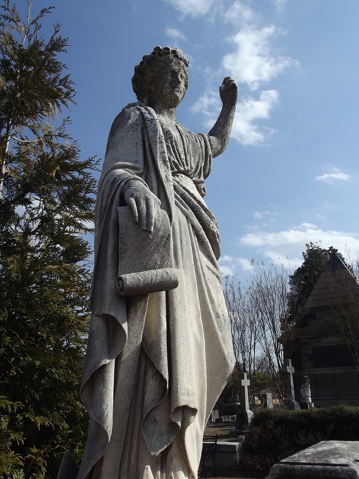 Grave yard stone sculpture monument