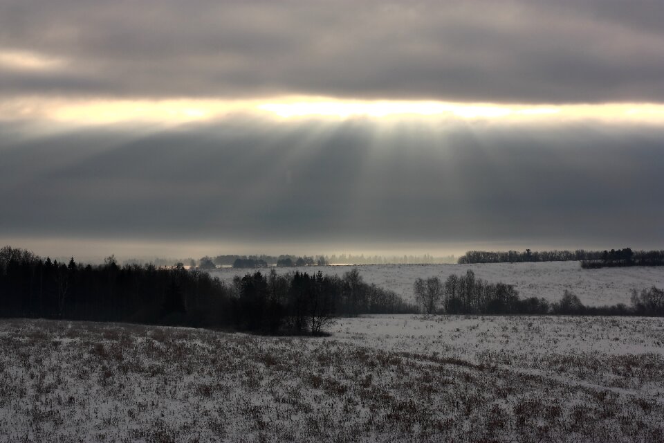 Winter morning dawn