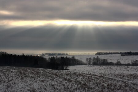 Winter morning dawn