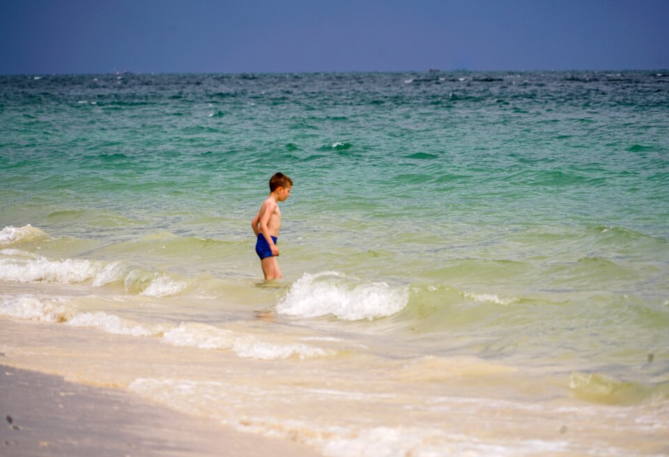 Boy swimming travel